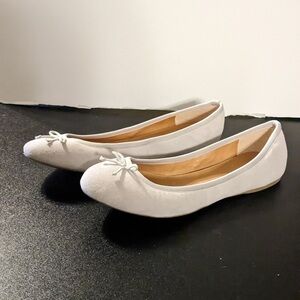 J. Crew grey Ballet Flats with Bow